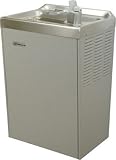 Indoor Fountains item: Haws HWO8 Satin Stainless Steel Wall mounted, 8 gph electric water cooler with Granite color powder-coated galvanized exterior panels. HWO8