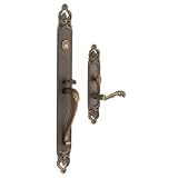 Baldwin Victoria Entrance Lock Satin Brass Black 6948 050 ENTR