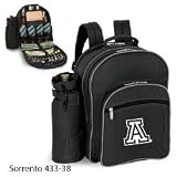 New Picnic Time Sorrento Black/Grey University of Arizona Wildcats Embroidered Insulated Backpack