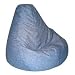 Elite's PRINT & PLUSH Poly Cotton Twill Distressed Denim BEAN BAG Adult Extra Large Size 41