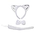 Marlegard® 3PCs Funny Dalmatian Milk Leopard Costume Headband Ear with Tail Tie