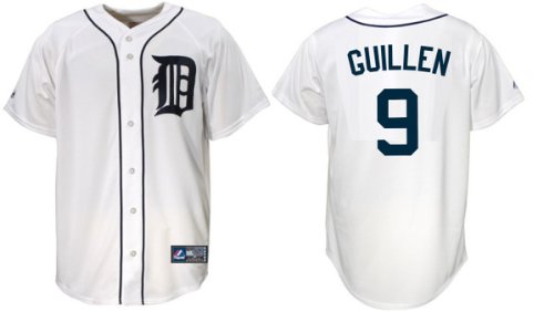 Guillen #9 Detroit Tigers Majestic Replica Home Jersey - Small