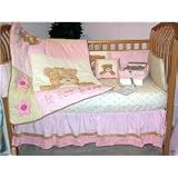 B is for Bear Pink Throw Pillow