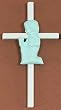 7 inch Cross With Communion Child - 10 Pack