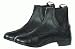 Suchen : Leder Stiefelette mit Frontzipper schwarz Gr&ouml;sse 38