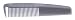 Hair Art Graphite Detangling Comb 8.5 Non Slip Finish Firm Grip
