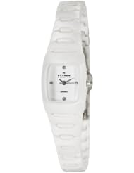 Skagen Womens 814XSWXC1 Skagen Denmark Wo Perfect Rectangle in Ceramics Watch
