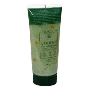 Earth Therapeutics Loofah Exfoliating Scrub, Aloe Vera & Kiwi, 6 fl oz (177 ml) (Pack of 3)