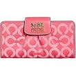 Coach Madison Op Art Signature Slim Envelope Wallet Purse 41985 Melon