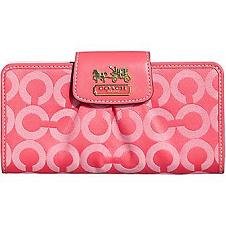 Coach Madison Op Art Signature Slim Envelope Wallet Purse 41985 Melon