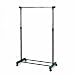 Top Star 251700 Kleiderstange, Metall verchromt/schwarz, fahrbar, höhenverstellbar von 99-177 cm, 88 cm breit