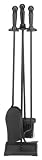 Pleasant Hearth 64-2111-2 4-Piece Fireplace Toolset, Black