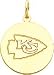 14K Gold NFL Kansas City Chiefs Logo Charm
