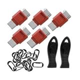 PC Guardian USB Port Lock - Security port control - red (pack of 5 )