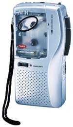 JWIN JX-R26 Voice-Activated Microcassette Recorder with Microphone/Earphone