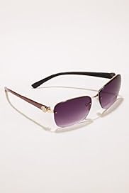 DiamantÃƒÂ© Disc Tinted Rimless Sunglasses