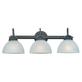 Royce Lighting RV40ES 3-23 Westlake Vanity with White Alabaster Glass, Oil Rubbed Bronze,... by Royce Lighting