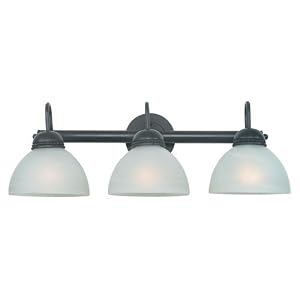 Royce Lighting RV400 3-23 Westlake Vanity with White Alabaster Glass, Oil Rubbed Bronze,... by 