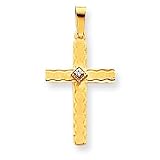 14k .01ct. AA Diamond Cross Pendant