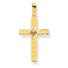 14k .01ct. AA Diamond Cross Pendant