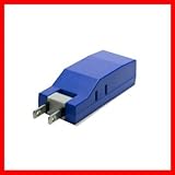 ヤザワ 【BLOCK TAP】コーナータップ型 耐トラ付1AC+2USB 青 HC300BL2USB