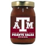16 oz. Texas A and M Aggies Picante Salsa Set of 4 Jars by 