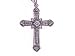 14K Victorian Diamond Religious Cross Pendant