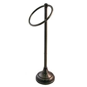 Counter Top Hand Guest Towel Holder Satin Nickel