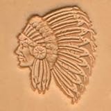 Tandy Leather 3D Indian Chief Stamp 88429-00