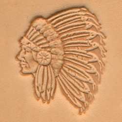 Tandy Leather 3D Indian Chief Stamp 88429-00