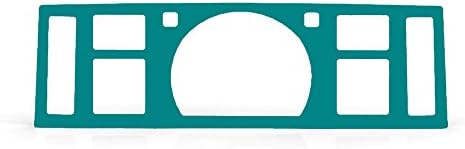 Lagoon Satin Gauge Cluster Dash Bezel Trim fits: 1984-1988 Toyota Pickup No Tachometer (RPM Gauges) - Ferreus Industries - BZL-281-Lagoon-038-02