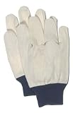 Cotton Gloves with Knit Wrist, Small