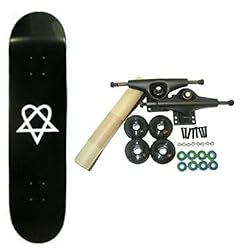 SkateboardsHEARTAGRAMBLACK7.5CompleteAssembled