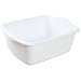 Sterilite 12-Quart Dish Pan, White, 12-Pack