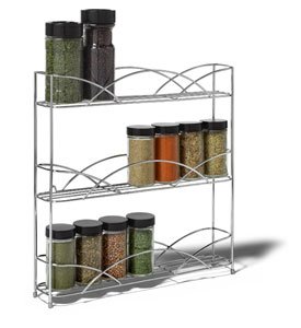 See Silver Wire Wall Mount Spice Rack