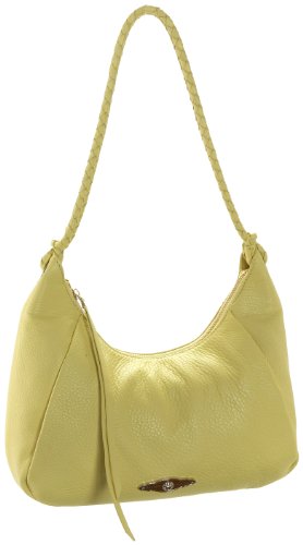 Elliott Lucca Capella Pleated Hobo,Bright Yellow,one 
