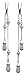 Kit Heath Sterling Silver 50FGAM Ladies Amethyst Briolette Lavender Pearl Double Strand Drop Earrings