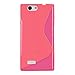kwmobile TPU SILICONE CASE for ZTE Blade L2 Design S Line dark pink transparent - Stylish designer case made of premium soft TPU