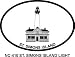ST. SIMONS ISLAND LIGHT Oval Bumper Sticker