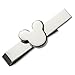 Mickey Mouse Silver Tone Tie Bar, Slide Clasp, 2 Inch With Presentation Box (Silver 2 Inch)