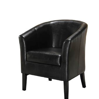 Linon Simon Black Club Chair