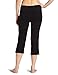 Danskin Women's Sleek fit Crop Pant w/Comfort Waistband