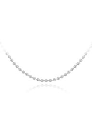 Sterling Silver 180-Guage Diamond-Cut Shot Bead Chain Necklace