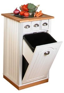 Durable Furniture Pieces Butcher Block Bin- 10 Gallon wh 4123