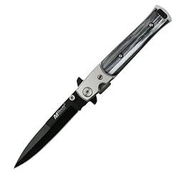 M-Tech Folding Knife Stiletto Pocket Pearl Gray