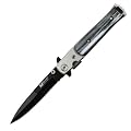 M-Tech Folding Knife Stiletto Pocket Pearl Gray