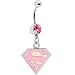 Licensed Supergirl Belly Ring