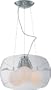 Lite Source LS-19893 Skylar 3-Lite Ceiling Lamp, Chrome with Clear Glass Shade