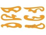 Produkt-Bild: 6-teilig Kurvensatz Kurve Kurven Schablone Kurvenschablone Zeichenschablone Kurvenlineal Kurvelineal Burmesterkurven Burmester - Modedesign Modedesigns Mode Fashion Technisches Zeichnen