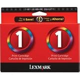 Lexmark 1 (18C0948) Tricolor Ink Twin Pack